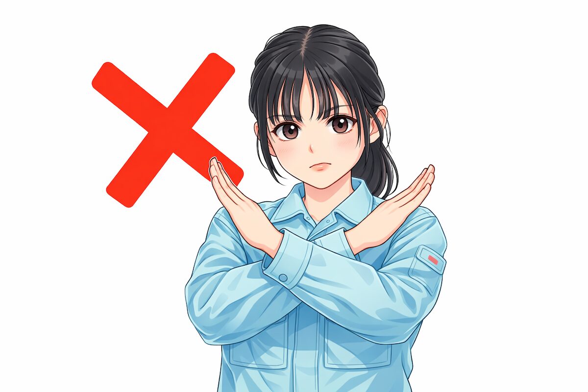 のこぎり使用時の注意点