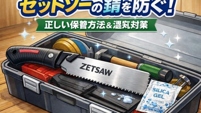 ゼットソーの錆を防ぐための正しい保管方法と湿気対策