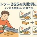 ゼットソー265の失敗例と対策|よくある間違いと改善方法