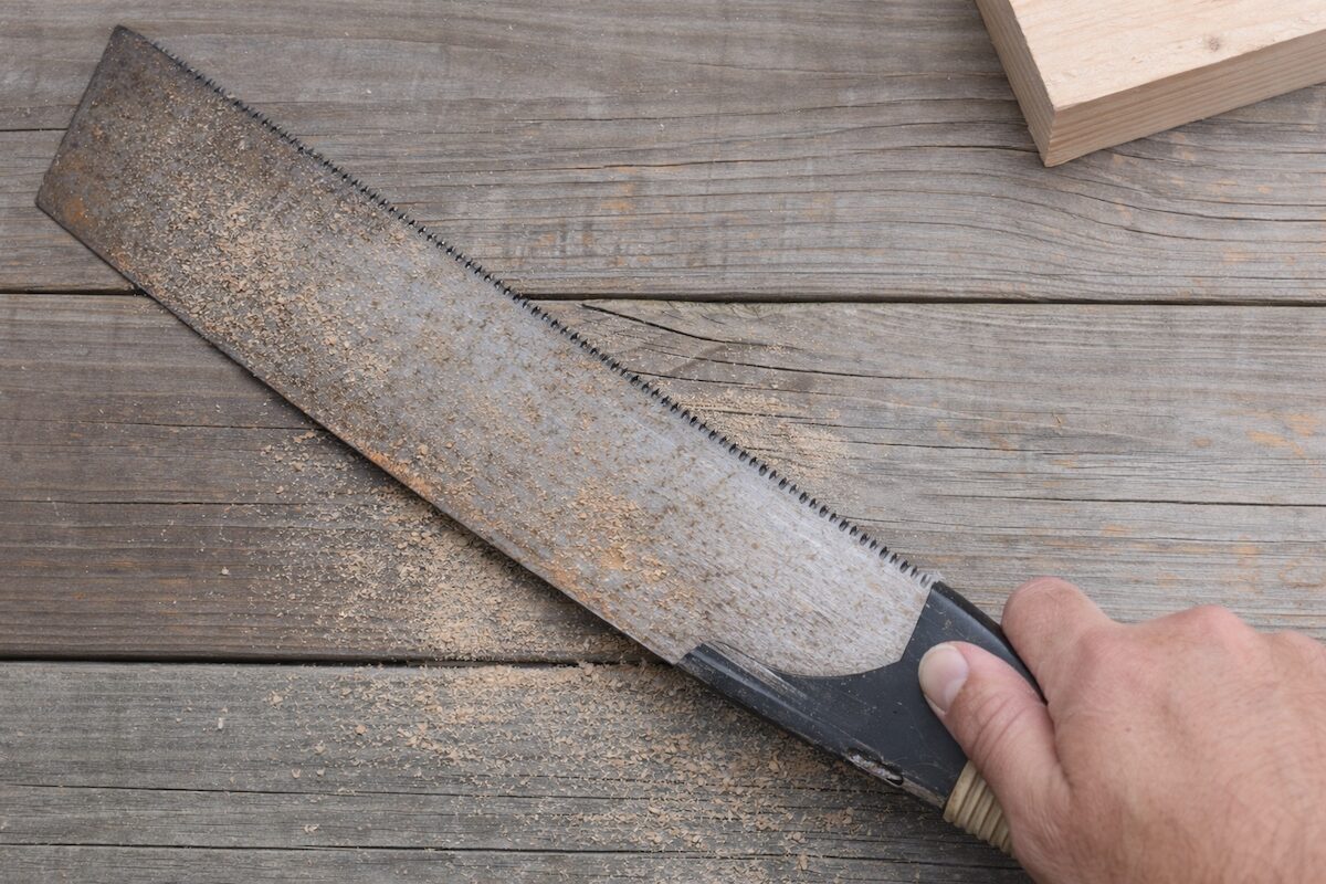 のこぎりの替刃交換のタイミングに悩む使用後の状態